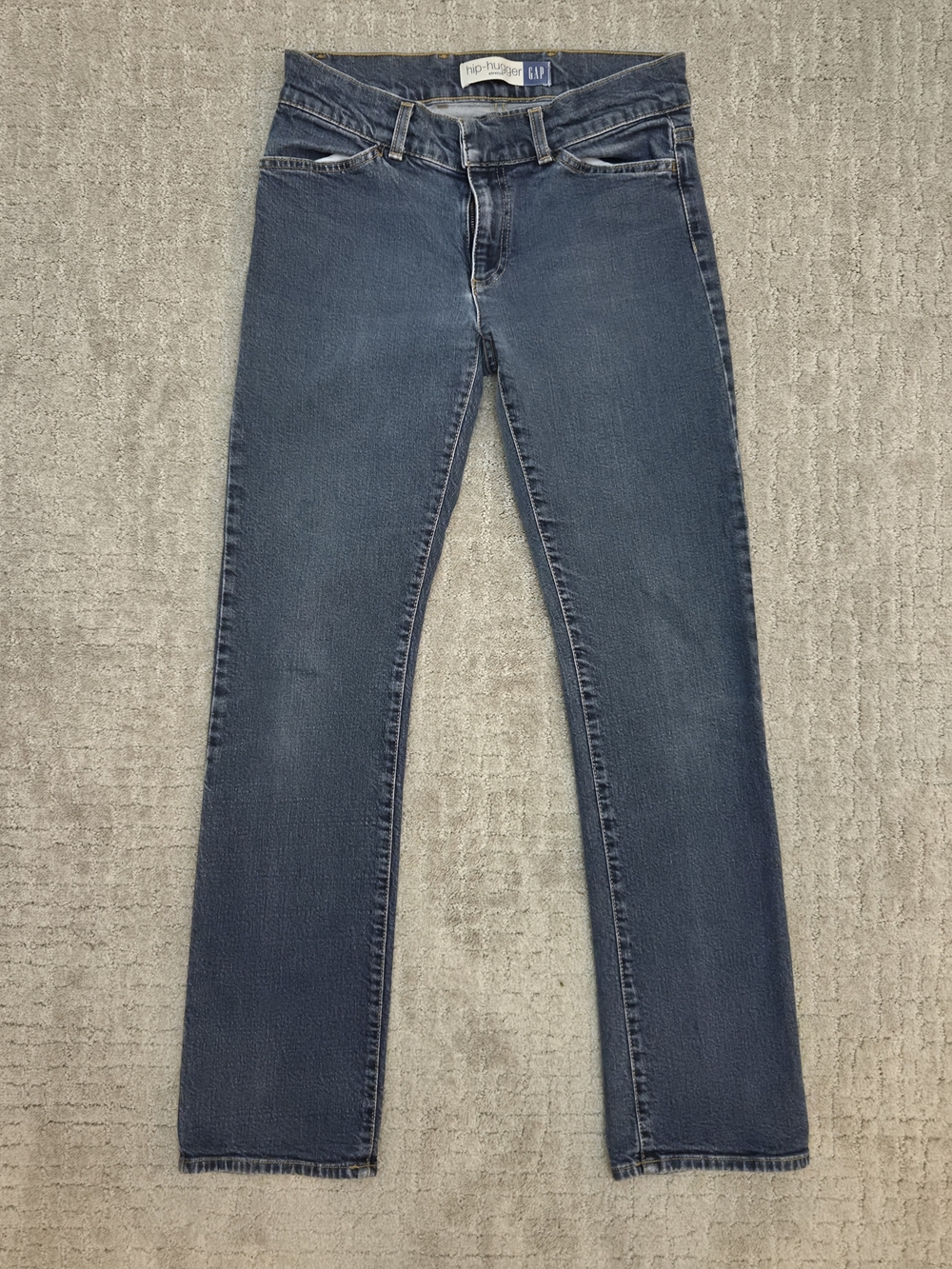 Vintage Gap Hip-Hugger Stretch Low Rise Blue Jeans Womens